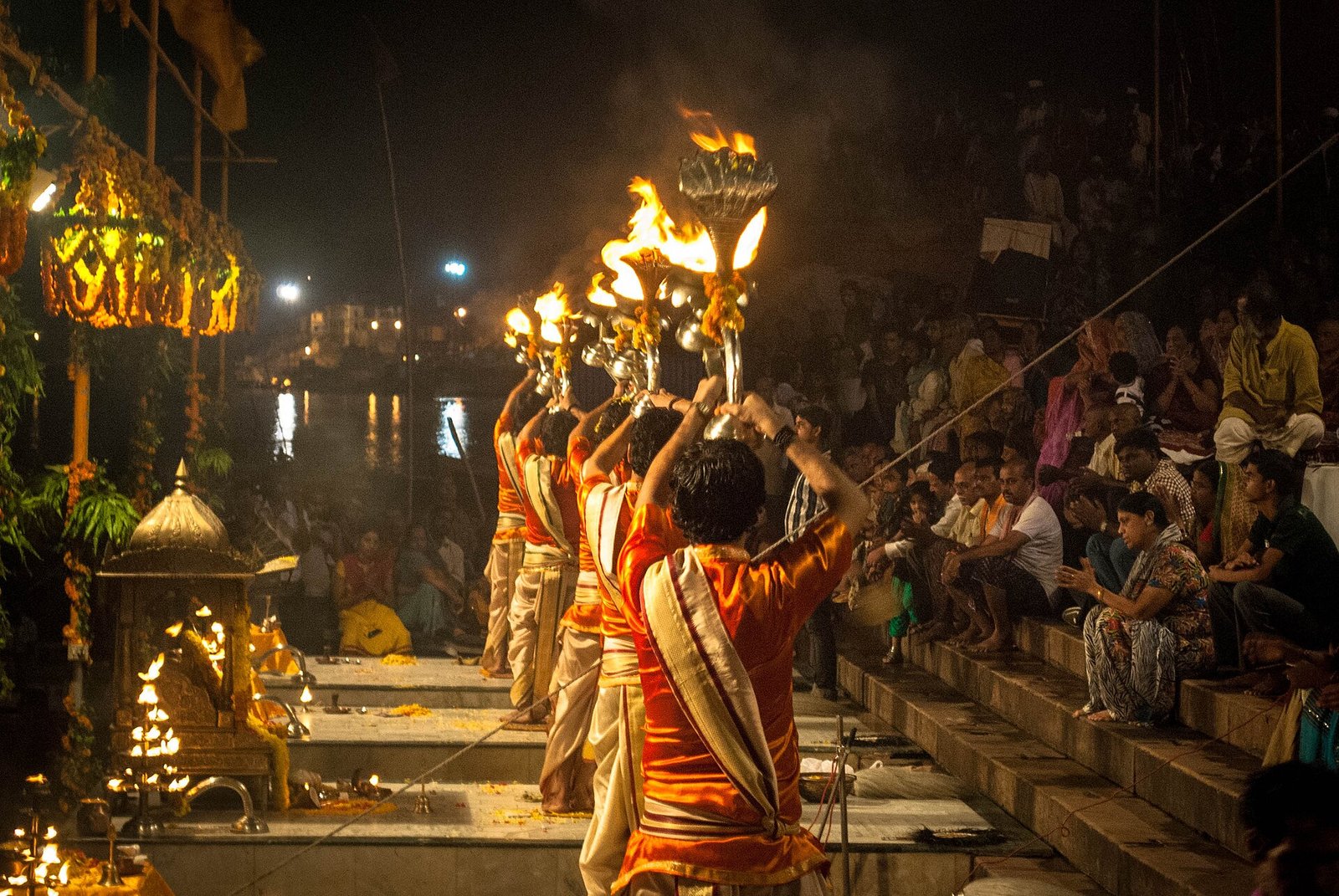 Evening Ganga Aarti at Dashashwamedh Ghat, Varanasi