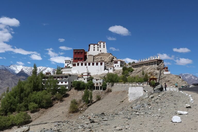 Thiksey Monastery on a hilltop in Ladakh